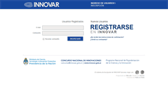 Desktop Screenshot of inscripcion.innovar.gob.ar